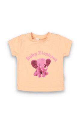 Wholesale Baby Girls Printed T-shirt 6-18M Tuffy 1099-9011 - Tuffy