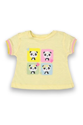 Wholesale Baby Girls Printed T-Shirt 6-18M Tuffy 1099-9017 - Tuffy (1)