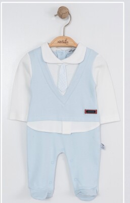 Wholesale Baby Girls Rompers 0-6M Miniborn 2019-6138 Blue