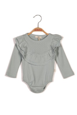 Wholesale Baby Girls Rompers Gots Certificate 100% Organic Cotton 0-36M Zeyland 1070-232M2MAC53 Mint Green 