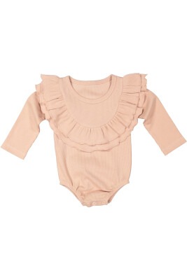 Wholesale Baby Girls Rompers Gots Certificate 100% Organic Cotton 0-36M Zeyland 1070-232M2MAC53 Pink