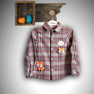 Wholesale Baby Girls Shirt 6-24M Timo 1018-T3EDÜ012235881 Gray