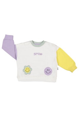 Wholesale Baby Girls Sweatshirt 6-18M Tuffy 1099-6001 Ecru