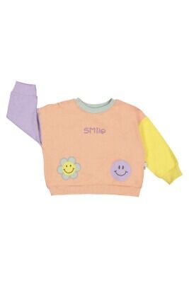 Wholesale Baby Girls Sweatshirt 6-18M Tuffy 1099-6001 pinkish orange