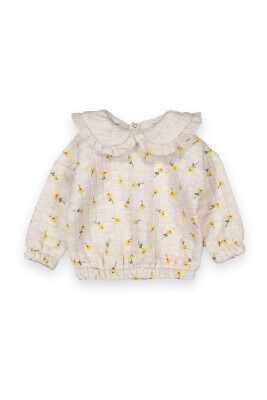 Wholesale Baby Girls Sweatshirt 6-18M Tuffy 1099-6002 Beige