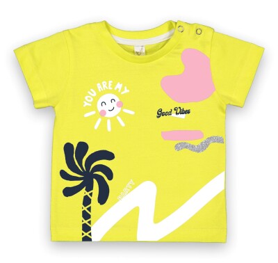 Wholesale Baby Girls T-Shirt 6-18M Difa 1078-16003 Yellow