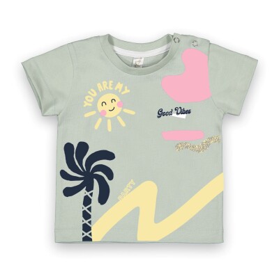 Wholesale Baby Girls T-Shirt 6-18M Difa 1078-16003 Green