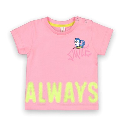 Wholesale Baby Girls T-Shirt 6-18M Difa 1078-16004 Pink