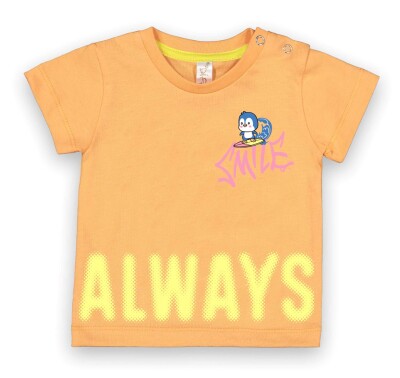 Wholesale Baby Girls T-Shirt 6-18M Difa 1078-16004 Orange