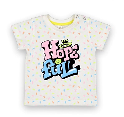 Wholesale Baby Girls T-Shirt 6-18M Difa 1078-16008 Ecru