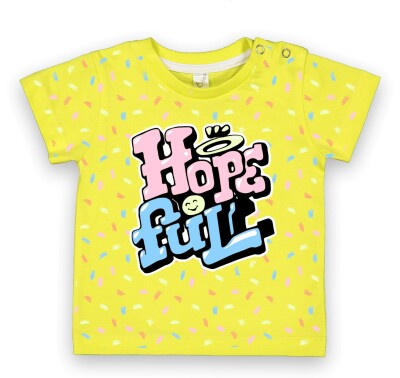Wholesale Baby Girls T-Shirt 6-18M Difa 1078-16008 Yellow