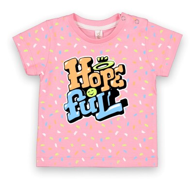 Wholesale Baby Girls T-Shirt 6-18M Difa 1078-16008 Pink