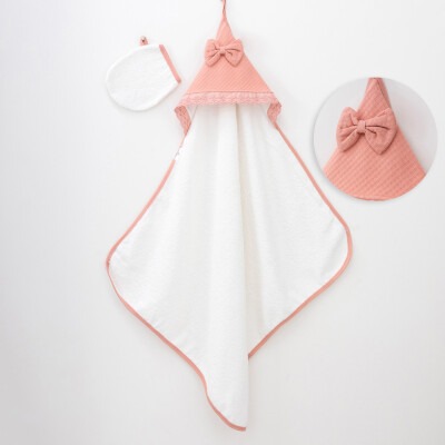 Wholesale Baby Girls Towel 80*90 Minizeyn 2014-1002 Dusty Rose