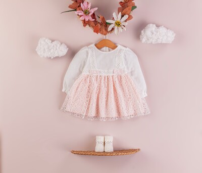 Wholesale Baby Girls Tulle Dress 6-18M BabyRose 1002-4322 Salmon Color 