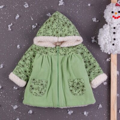 Wholesale Baby Girls Welsoft Cardigan With Hoodie 6-24M BabyZ 1097-5765 - BabyZ