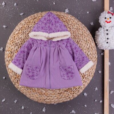 Wholesale Baby Girls Welsoft Cardigan With Hoodie 6-24M BabyZ 1097-5765 - BabyZ (1)