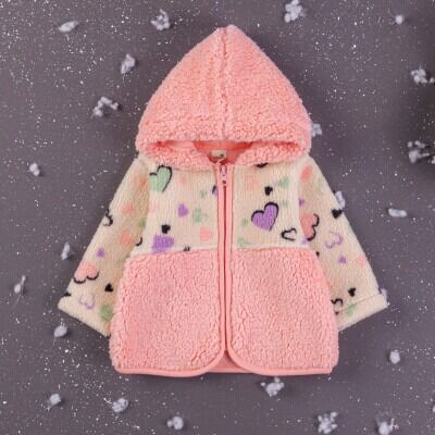 Wholesale Baby Girls Welsoft Cardigan With Hoodie 6-24M BabyZ 1097-5769 - BabyZ (1)