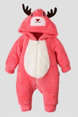 Wholesale Baby Girls Welsoft Jumpsuit 3-12M Kidexs 1026-40072 Vermilon