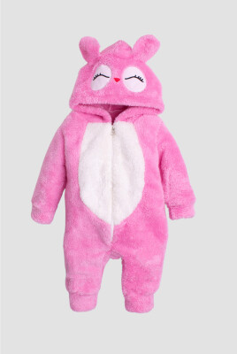 Wholesale Baby Girls Welsoft Jumpsuit 3-12M Kidexs 1026-40118 Pink