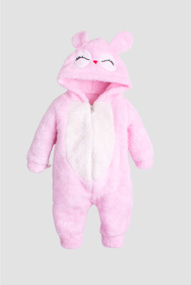 Wholesale Baby Girls Welsoft Jumpsuit 3-12M Kidexs 1026-40118 Light Pink