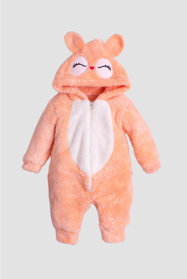 Wholesale Baby Girls Welsoft Jumpsuit 3-12M Kidexs 1026-40118 Salmon Color 