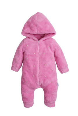 Wholesale Baby Girls Welsoft Overalls 3-12M Kidexs 1026-40127 Pink