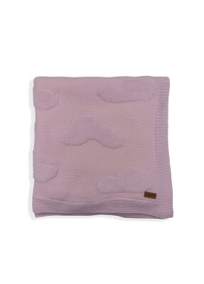 Wholesale Baby Knitted Throw Wellsoft Cloudy Blanket 0-24M Jojomini 1062-97110 Pink