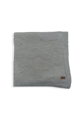 Wholesale Baby Knitted Throw Wellsoft Cloudy Blanket 0-24M Jojomini 1062-97110 Gray