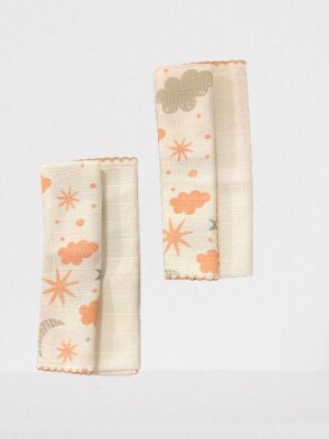 Wholesale Baby Muslin Handkerchief STD Bebek Evi 1045-BEVİ-871 Orange