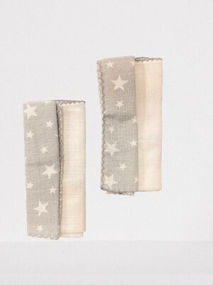 Wholesale Baby Muslin Handkerchief STD Bebek Evi 1045-BEVİ-871 Gray