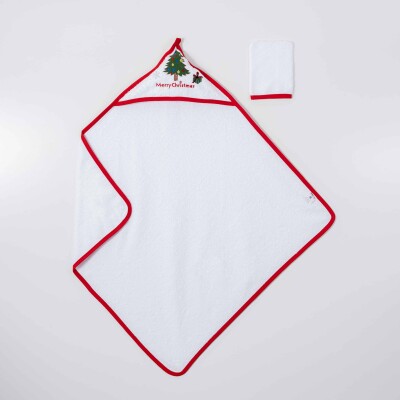 Wholesale Baby Unisex 2-Piece Set with Scrub Mitt and Towel 80x80 Ramel Kids 1072-512 - Ramel Kids