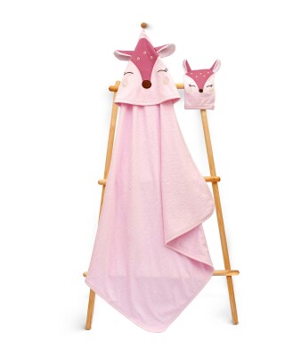 Wholesale Baby Unisex 2-Piece Set with Scrub Mitt and Towel 85x85cm Babyline 2015-9-626 - Babyline (1)