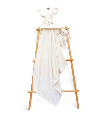 Wholesale Baby Unisex 2-Piece Set with Scrub Mitt and Towel 85x85cm Babyline 2015-9-764 Gold