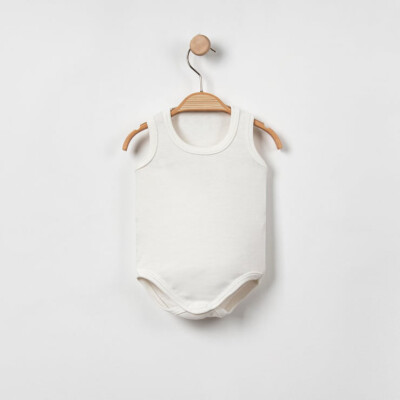 Wholesale Baby Unisex Body 2-4Y interkidsy Body 2053-5005 Ecru