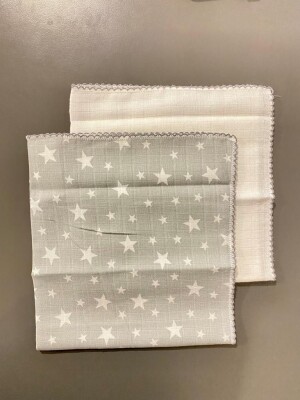 Wholesale Baby Unisex Handkerchief STD Bebek Evi 1045-BEVİ-872 Gray