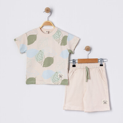 Wholesale Boy's 2-Piece Set 2-5Y Tuffy 1099-TFB-5480 Beige-Ecru