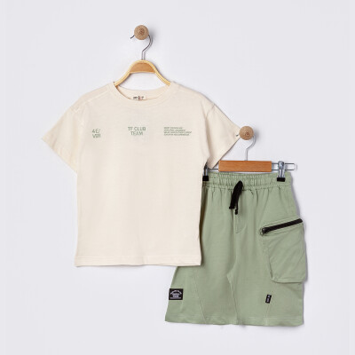 Wholesale Boy's 2 Piece Set 6-9Y Tuffy 1099-TFB-5511 Beige