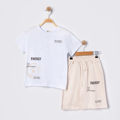 Wholesale Boy's 2-piece Set 6-9Y Tuffy 1099-TFB-5526 White