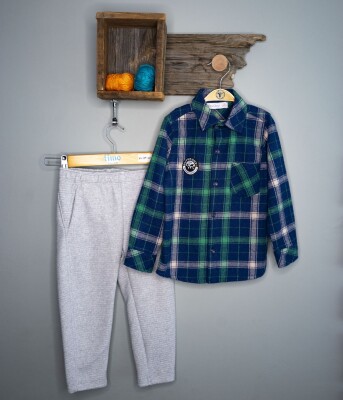 Wholesale Boys 2-Piece Shirt and Pants Set 2-5Y Timo 1018-T3EDT064236892 - Timo (1)