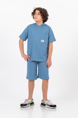 Wholesale Boys 2-Piece T-shirt and Shorts Set 6-9Y Tuffy 1099-8607 - Tuffy