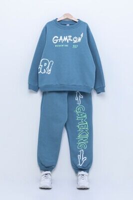 Wholesale Boys 2-Piece Tracksuit Set 10-13Y Tuffy 1099-855 Indigo