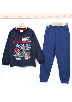 Wholesale Boys 2-Piece Tracksuit Set 3-6Y Elnino 1025-21706 Smoked Color