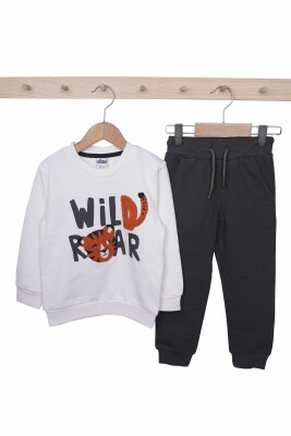 Wholesale Boys 2-Piece Tracksuit Set 3-6Y Elnino 1025-23701 White
