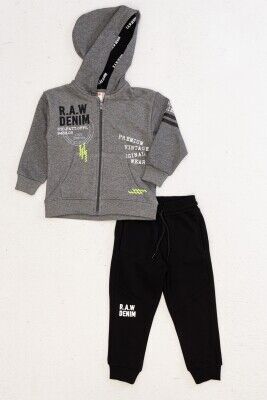 Wholesale Boys 2-Piece Tracksuit Set 4-8Y DMB Boys&Girls 1081-4998 Smoked Color