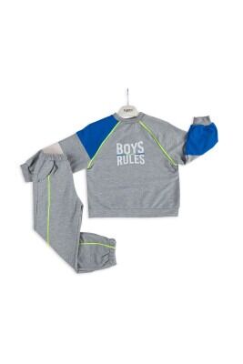 Wholesale Boys 2-Piece Tracksuit Set 6-9Y Tuffy 1099-6805 Gray