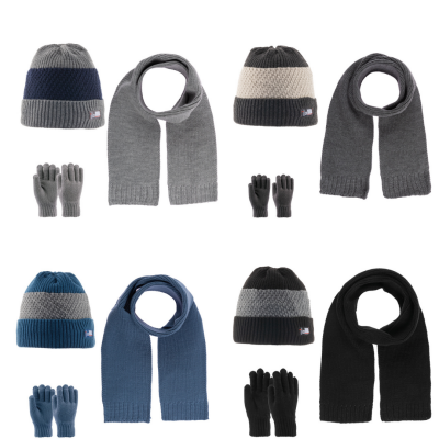 Wholesale Boys 3-Piece Hat Scarf and Gloves Set 4-8Y kitti 1085-K23170-12 - kitti
