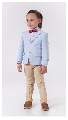 Wholesale Boys 3-Piece Jacket Shirt and Pants Set 5-8Y Lemon 1015-9813 - Lemon