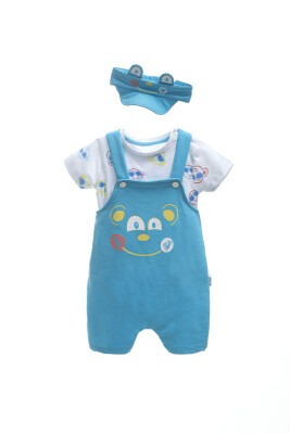 Wholesale Boys 3-Piece Salopet Set 1-4Y Wogi 1030-WG-2104-Y - Wogi