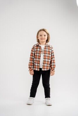 Wholesale Boys 3-Piece Shirt T-Shirt and Pants Set 3-7Y Lemon 1015-9976-02 - Lemon