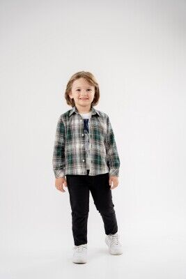 Wholesale Boys 3-Piece Shirt T-Shirt and Pants Set 3-7Y Lemon 1015-9976-03 - Lemon